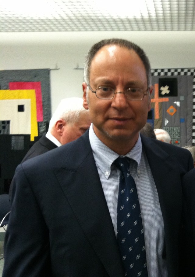 Peter Kanter, President and Publisher of Dell Magazines/Penny Publications, at the Dell pre-Edgars cocktail party. (Photo courtesy of Abby Browning.)