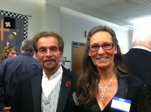 Doug and Eve Allyn at the Dell pre-Edgars cocktail party. (Photo courtesy of Abby Browning.)