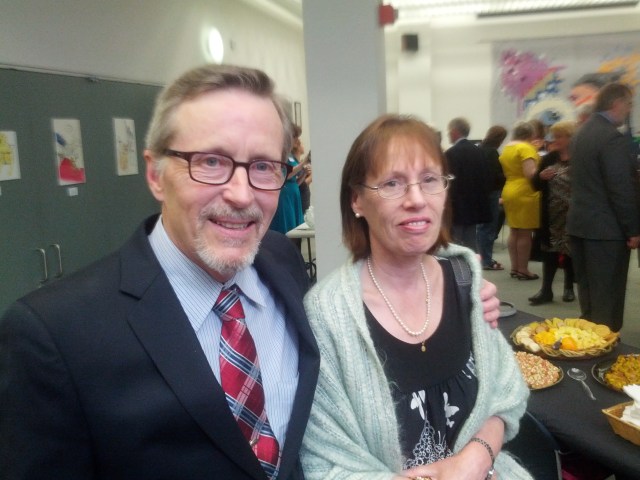 David and Robin Dean at the Dell pre-Edgars cocktail party. (Photo courtesy of Dale Andrews.)