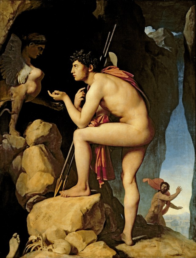 Oedipus and the Sphinx (1808) by Jean-Auguste-Dominique Ingres