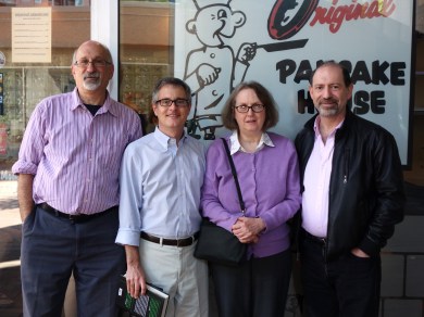 Josh Pachter, Art Taylor, Linda Landrigan, and Steve Steinbock in Bethesda