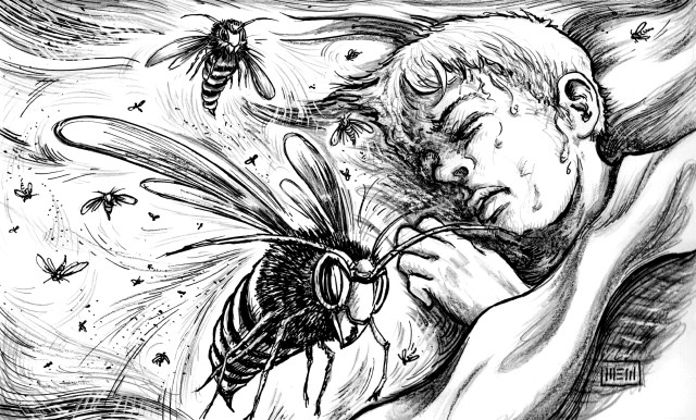 Interior art by Mark Evan Walker, August 2014.